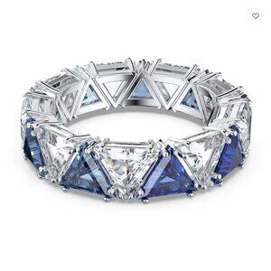 Swarovski Ortyx cocktail ring Blue NWOT